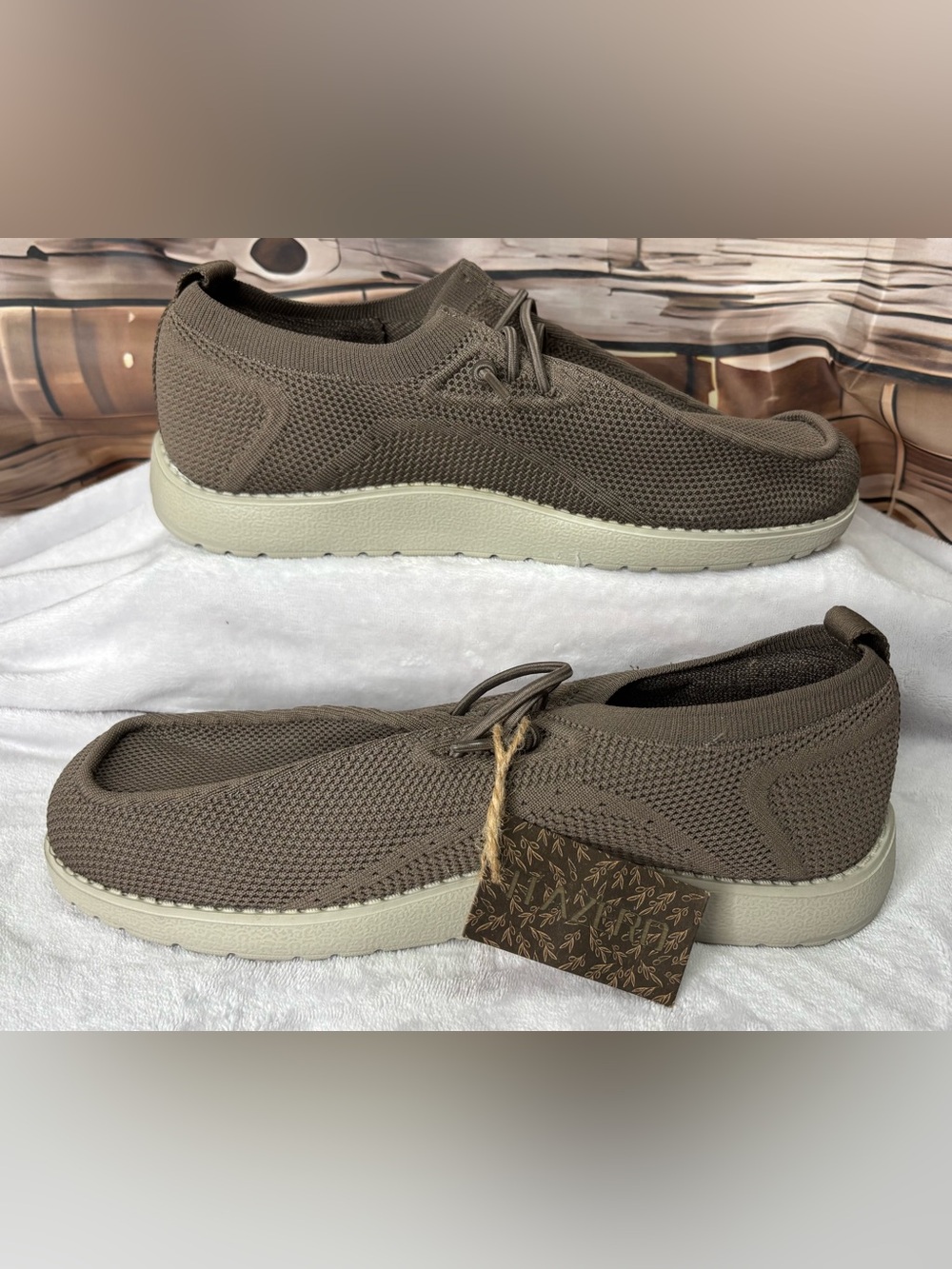 ITAZERO Distinto Extra Wide Slip On Loafers Khaki Men's 12 2X-W 5E NWT